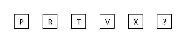 Buchstabenreihen Beispiel