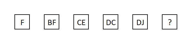 Buchstabenreihen Beispiel