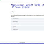 Einstellungstest Allgemeinwissen üben