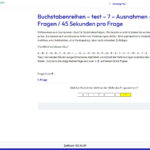 Einstellungstest Buchstabenreihen üben