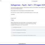 Einstellungstest Syllogismen üben