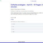 Einstellungstest Wortanalogien üben