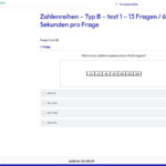 Einstellungstest Zahlenreihen üben