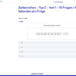 Einstellungstest Zahlenreihen üben
